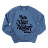 Late Night Readers Club Distressed - Women's Graphic Sweatshirt - 2 of 4
