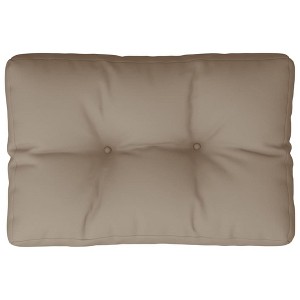 vidaXL Pallet Cushion - Taupe, 100% Polyester, Hollow Fiber Filling, 23.6"x15.7"x4.7" - Indoor/Outdoor Use - 1 of 4