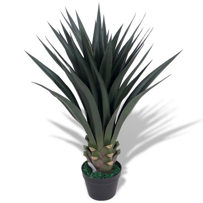 vidaXL Artificial Plant Green Plastic Medium Decorative Inlays