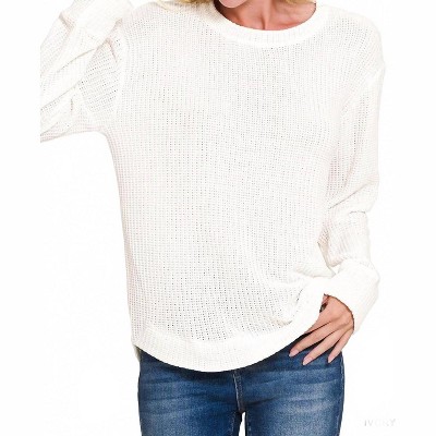 Women's Lillian Chenille Sweater - ZENANA