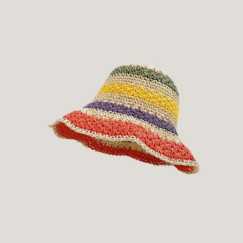 Women's Multi-Colored Straw Bucket Hat - Cupshe, 2 of 7
