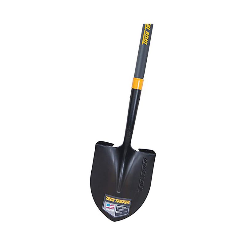 Forged Round Point Shovel with Comfort Step and D-Grip Fiberglass Handle - True Temper, 2 of 4