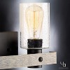 Urban Ambiance Luxury Modern Farmhouse Bath Fixture,  8-1/2"H x 15-1/2"W,  Charcoal Finish, UHP2482 - 4 of 4