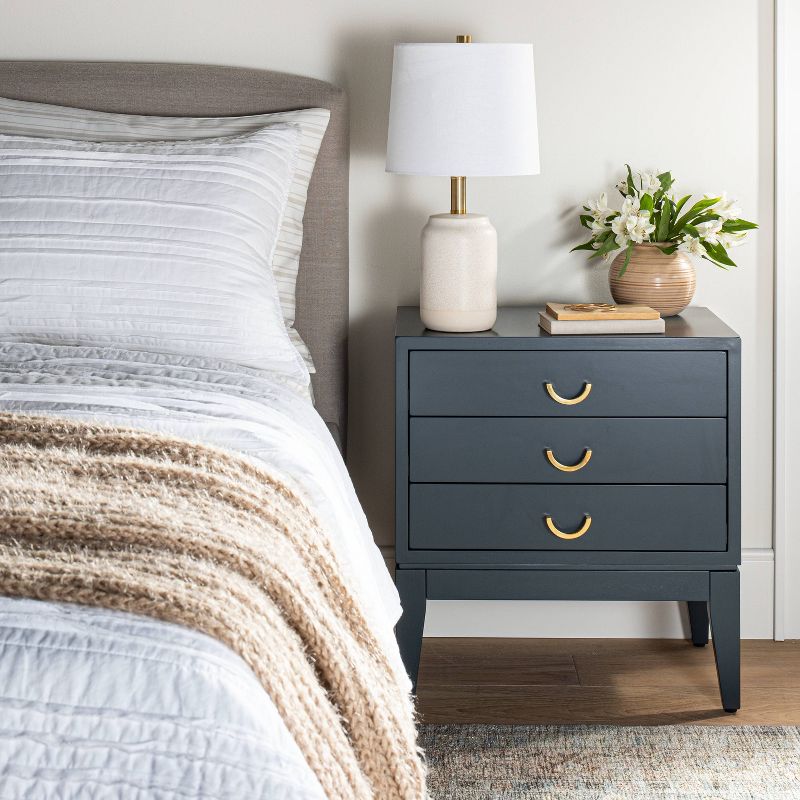 Quail Hill 3 Drawer Nightstand Mount Etna Blue - Threshold&#8482; designed with Studio McGee, 2 of 9