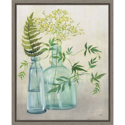 Amanti Art Woodland Greenery I by Julia Purinton Canvas Wall Art Print Framed 16 x 20-in.
