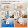 Airsurfer 16.5-Inch Low Profile Ceiling Fan – 7-Blade Flush Mount Fan with Remote Control, Quiet Motor for Bedroom or Small Spaces - 3 of 4