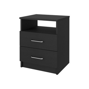 NicBex 2 Drawers Dresser for Bedroom with 1 Open Shelf,Chest of Drawers with White Metal Handle,Storage Dressers for Bedroom - 1 of 4