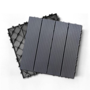 DOMETOUR 12"x12" Plastic Interlocking Deck Tiles Set of 35pcs, Patio Deck Tilesb Waterproof Floor Decking Tiles for Outdoor Indoor - 1 of 4