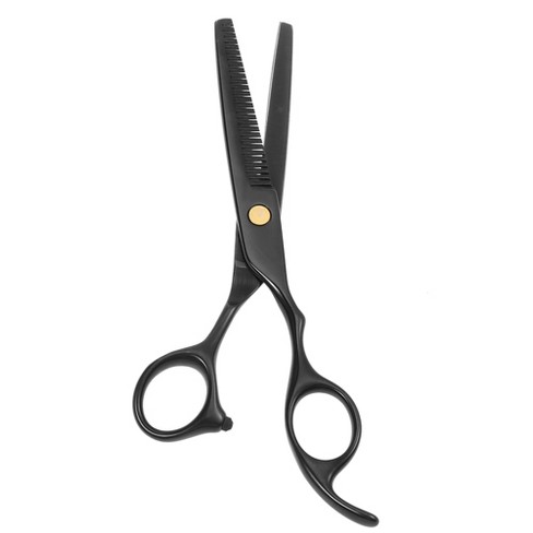 Unique Bargains Upgrade Thinning Scissors for Long Short Thick Hard Soft  Hair for Men Women 6.69 Inch Length Blue