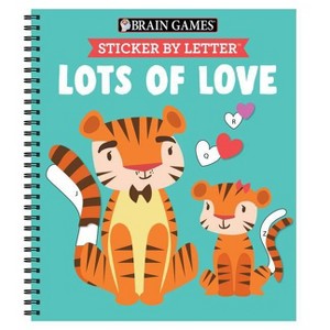 Brain Games - Sticker by Letter: Lots of Love - by  Publications International Ltd & Brain Games & New Seasons (Spiral Bound) - 1 of 1