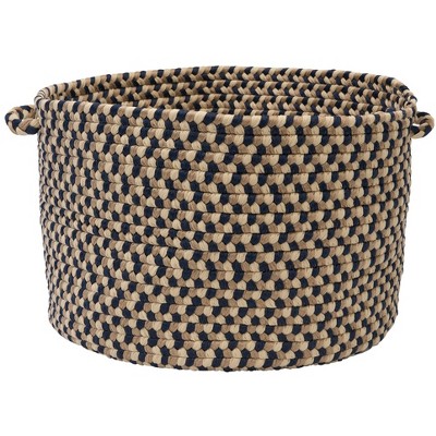 Colonial Mills BU55 18 by 18 by 12-Inch Birmingham Storage Basket, Blue Crest