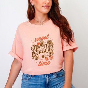 Simply Sage Market Sweet Summer Time Strawberry Garment Dyed Tee - 1 of 4