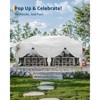 10x20 ft Pop up Canopy with Sidewalls Easy up Canopy Tent Instant Shelter with Windows for Outdoor Event Party-UPF 50+ All Season Waterproof - 4 of 4