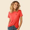 Dalix Smile Face Embroidered Soft Cotton Short Sleeve T Shirt Womens - 3 of 4