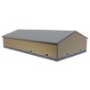 1/64 Tan & Gray 2 Door 70ft x 130ft Wooden Implement Pole Building w/ Divided Shop Area STA-210 - 3 of 4
