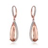 Guili Teardrop Leverback Earrings in Sterling Silver with CZ in Amber, Emerald, Sapphire, Gold & Rose Gold – Vibrant Sparkle for Luxe Appeal - 3 of 3