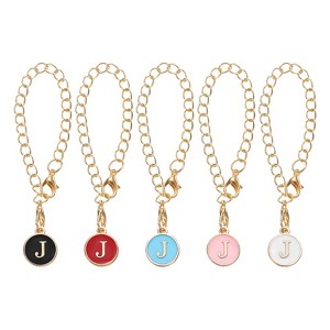 Unique Bargains Lobster Clasp Initial Name ID Charm Accessories for Tumbler with Handle 5 Pcs - 1 of 4
