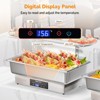 ROVSUN 9QT Electric Chafing Dishes for Buffet with Temperature Control Display with Full & Half Size Pan for Party - 4 of 4