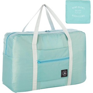 Hachikiko Foldable Travel Duffel Bag,Water Resistant Spirit Airlines Personal Item Tote,Lightweight Nylon Overnight Luggage - 1 of 4