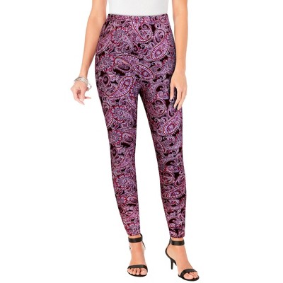 Roaman's Women's Plus Size Tall Ankle Length Essential Stretch Legging