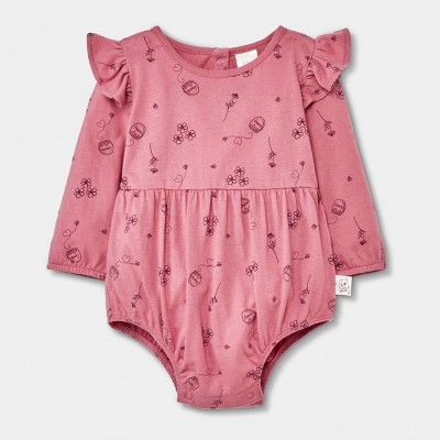 Image of Baby Girls' Disney Winnie the Pooh Printed Bodysuit - Pink 0-3M