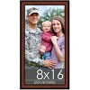 PosterPalooza | Panoramic Simple Brown Picture Frame - UV Acrylic, Foam Board Backing, Hanging Hardware - 2 of 4