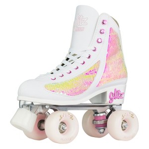 Crazy Skates Glitz Roller Skates For Women And Girls - Dazzling Glitter Sparkle Quad Skates - 1 of 4