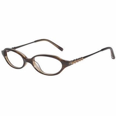 Jones New York J216 Designer Acetate Eye Glasses Frame in Brown/Demo Lens 127mm Frame/48mm Lens Width