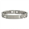 Black Bow Jewelry Men's 10mm Engravable I.D. Titanium Satin Link Bracelet - 8.75 Inch - 3 of 4