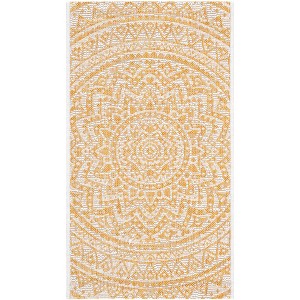 Courtyard CY8734 UV & Stain Resistant Non-Shedding Power Loomed Indoor/Outdoor Rugs - Safavieh - 1 of 4