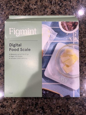 11lb Digital Kitchen Food Scale White - Figmint™