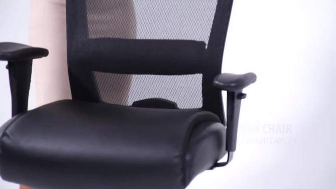 Mesh Heavy Duty Chair Black - Boss Office Products, 2 of 10, play video