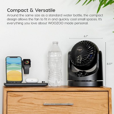 IRIS USA WOOZOO Fan, Small Oscillating Desk Fan, Table Air Circulator ...