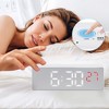 Unique Bargains Plastic Digital Corded Adjustable Accurate Dimmable Electric Alarm Clock 6.3 x 2.4 x 1 inch - 3 of 4