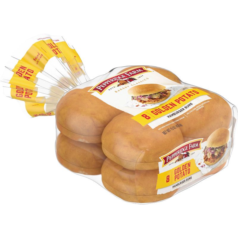 Pepperidge Farm Baker Classics Golden Potato Hamburger Buns - 15oz/8ct, 5 of 10