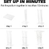 "47" Clear Acrylic Lectern Podium, Transparent Presentation Stand with Storage Shelf, for Wedding Ceremonies, Church, School & Business Events - 2 of 4