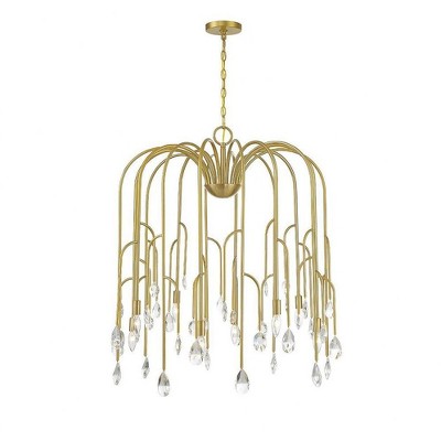 Savoy House Anholt 8 - Light Chandelier in  Noble Brass