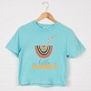 Simply Sage Market Boho Hello Summer Drink Boxy Crop Top - 3 of 4