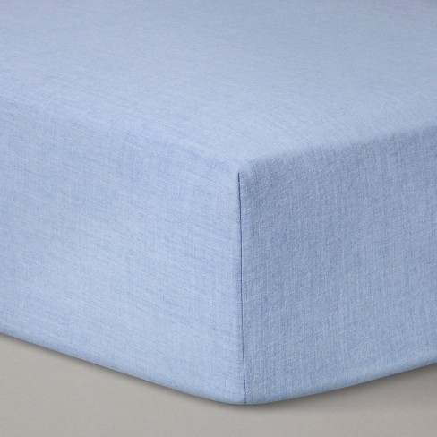 Fitted Crib Sheet Solid Cloud Island Royal Blue Target