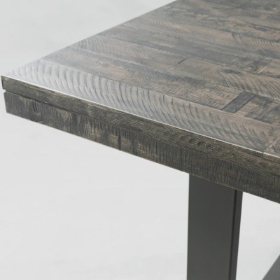 Transitional Sullivan Rectangular Dining Table in Dark Ash