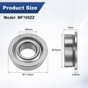 Unique Bargains Durable Chrome Steel Multipurpose Use Flanged Ball Bearing 4 5mm x 10mm x 4mm - 3 of 4