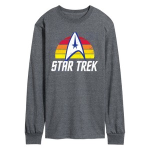 Men's - Star Trek - Sunset Logo Long Sleeve Graphic T-Shirt - 1 of 4