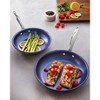 Granitestone Blue Stainless Steel 9.5'' + 11'' Fry Pan Set - 3 of 4