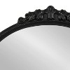 Kate & Laurel All Things Decor 24"x20" Dellona Arch Mirror with Shelf Black - image 2 of 4