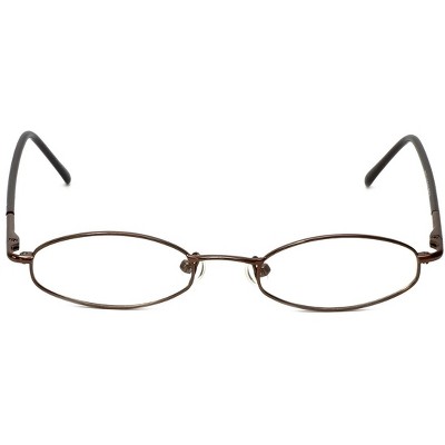 Calabria FlexPlus 84 Brown Designer Blue Light Blocking Glasses Ladies Oval 46mm