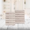 Premium Cotton Herringbone Medium Weight Bathroom Towel Set by Blue Nile Mills - 2 of 4
