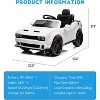 Coucheta Licensed Dodge Challenger Kids Electric Car, 12V Battery Powered Ride On Car with Parent Remote Control, LED Headlights & Music - 2 of 4