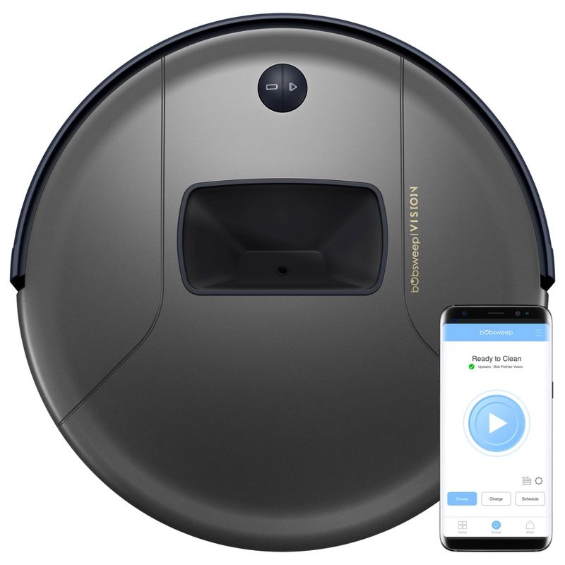 bObsweep PetHair Vision Wi-Fi Connected Robot Vacuum Cleaner - Space Gray, 1 of 12