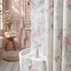 BAGOKIE 72"x72" Floral Cotton Blend Shower Curtain, Pack of 1 - 2 of 3