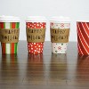 4E's Novelty Christmas Paper Cups Disposable 16 oz With Lids & Napkins (12 Packs) for Christmas Hot Cocoa Party Supplies, Hot Chocolate Bar - 2 of 4